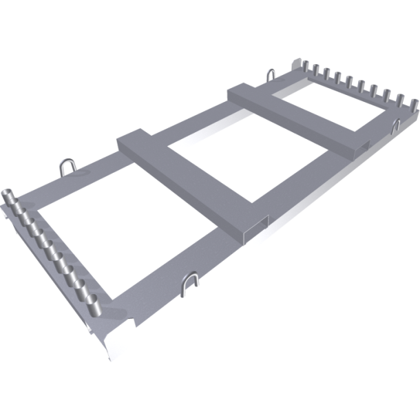 Opbevarings- og transportpalle | til 20 panelhegn | eller 20 mobile hegn | l�ngde: 2,40 m, galvaniseret